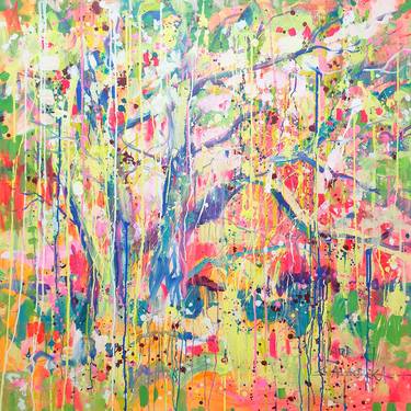 Original Abstract Tree Paintings by Marta Zawadzka