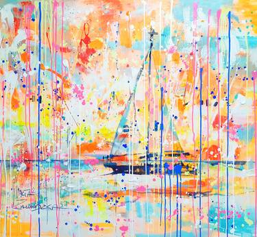 Original Abstract Seascape Paintings by Marta Zawadzka