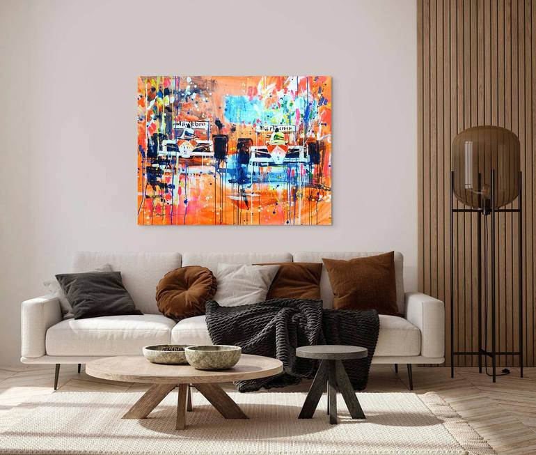 Original Abstract Sports Painting by Marta Zawadzka