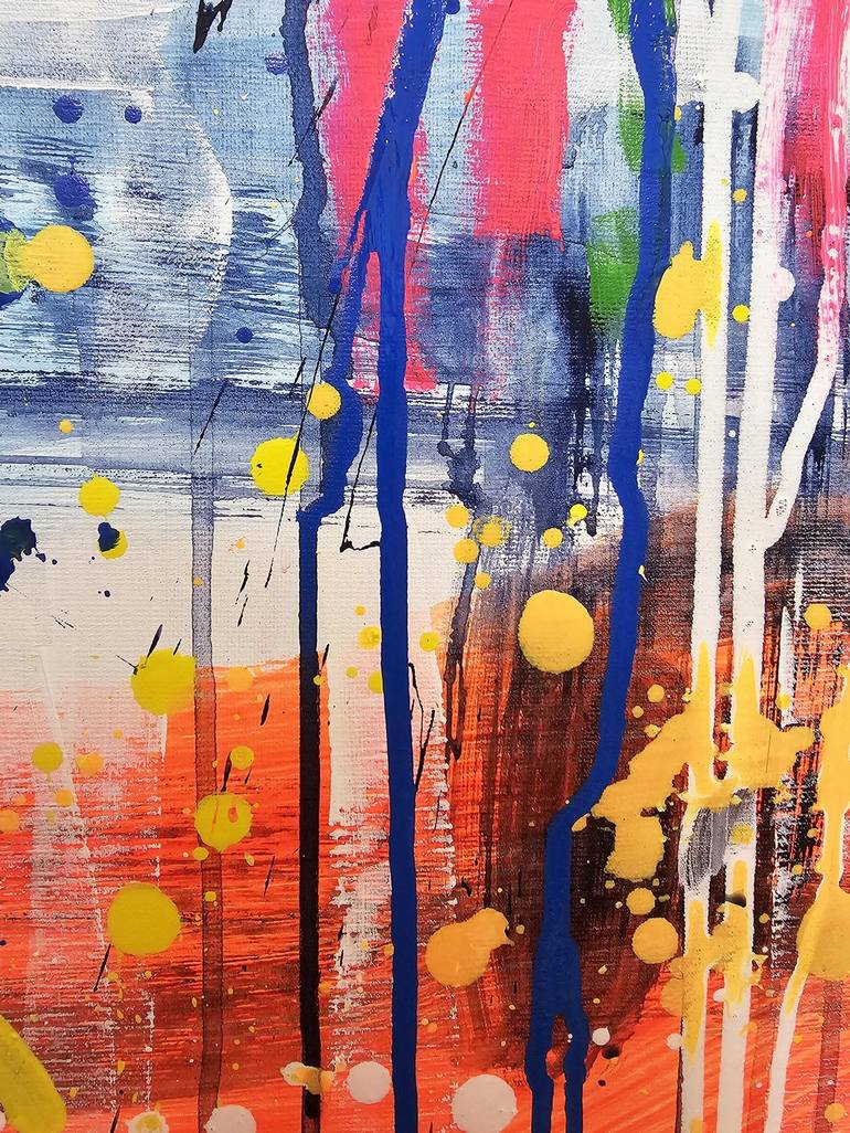 Original Abstract Sports Painting by Marta Zawadzka