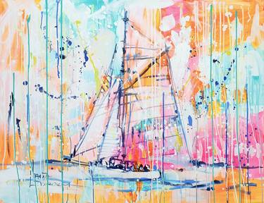 Original Abstract Seascape Paintings by Marta Zawadzka