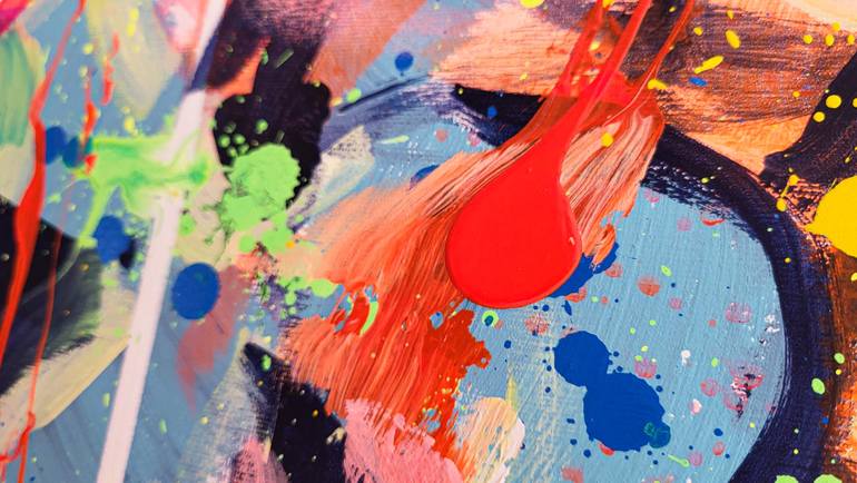 Original Abstract Women Painting by Marta Zawadzka