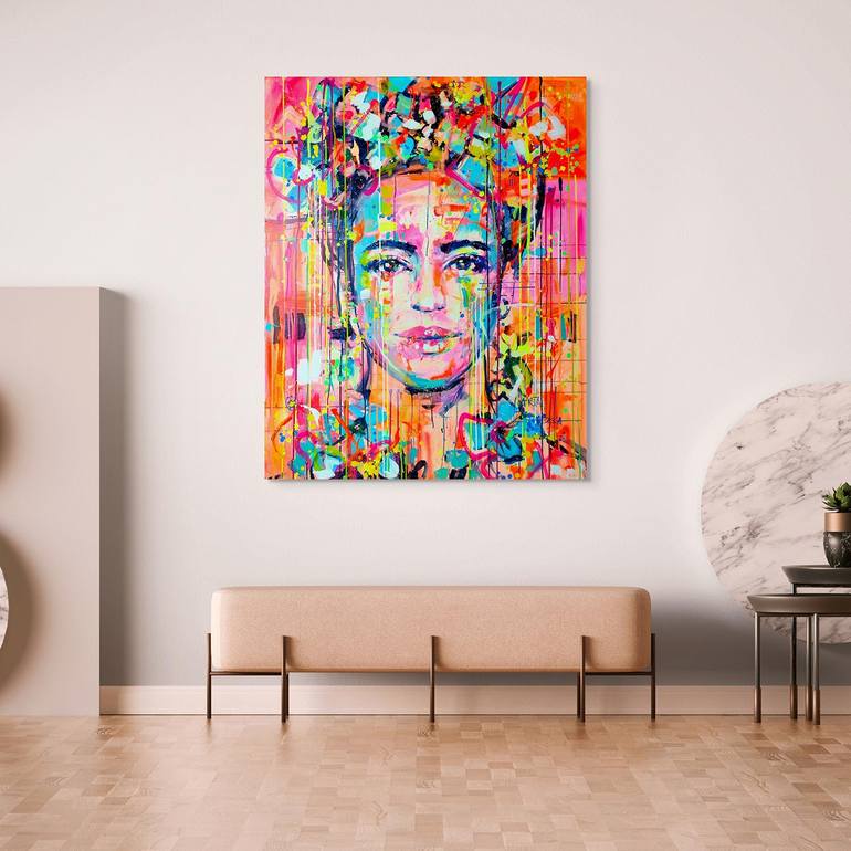 Original Abstract Women Painting by Marta Zawadzka