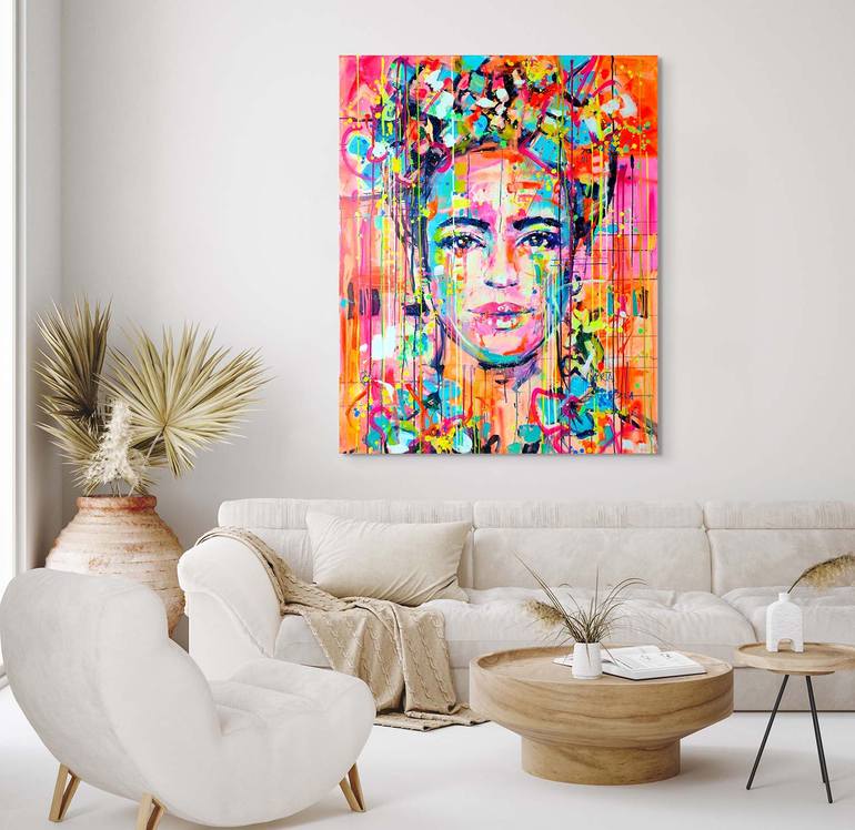 Original Abstract Women Painting by Marta Zawadzka
