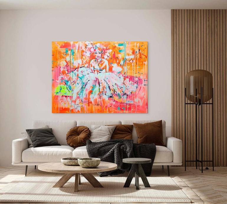 Original Abstract Women Painting by Marta Zawadzka