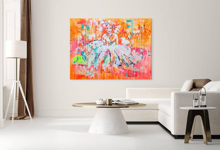 Original Abstract Women Painting by Marta Zawadzka