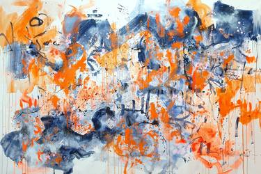 Original Abstract Expressionism Abstract Paintings by Marta Zawadzka