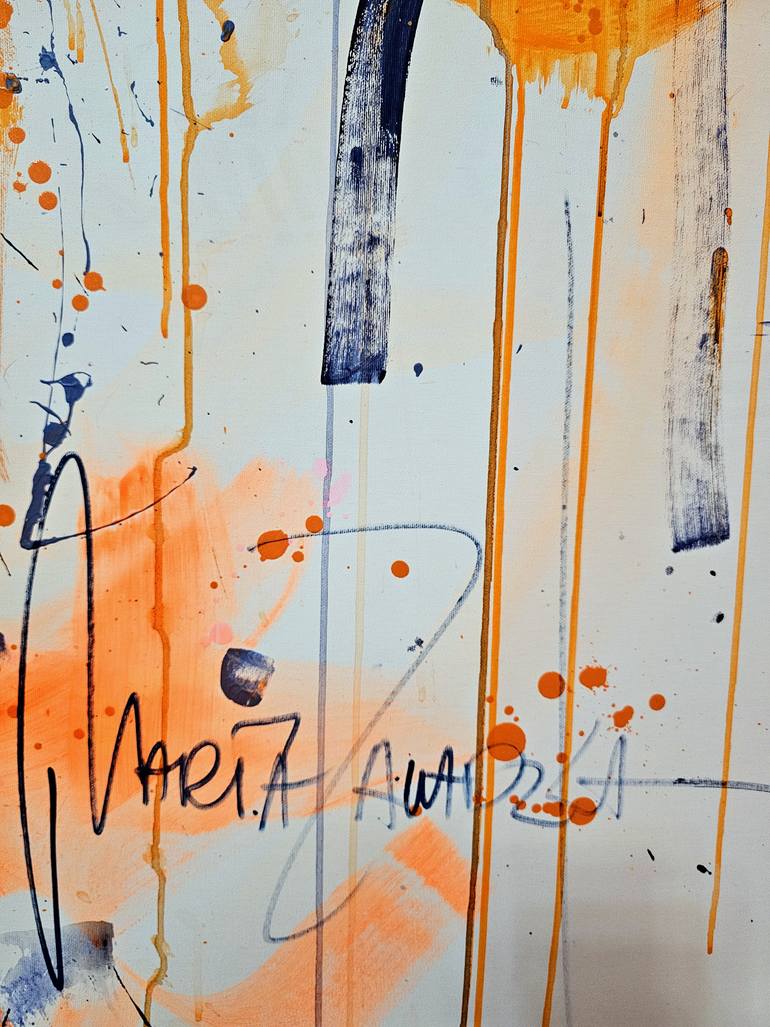 Original Abstract Expressionism Abstract Painting by Marta Zawadzka