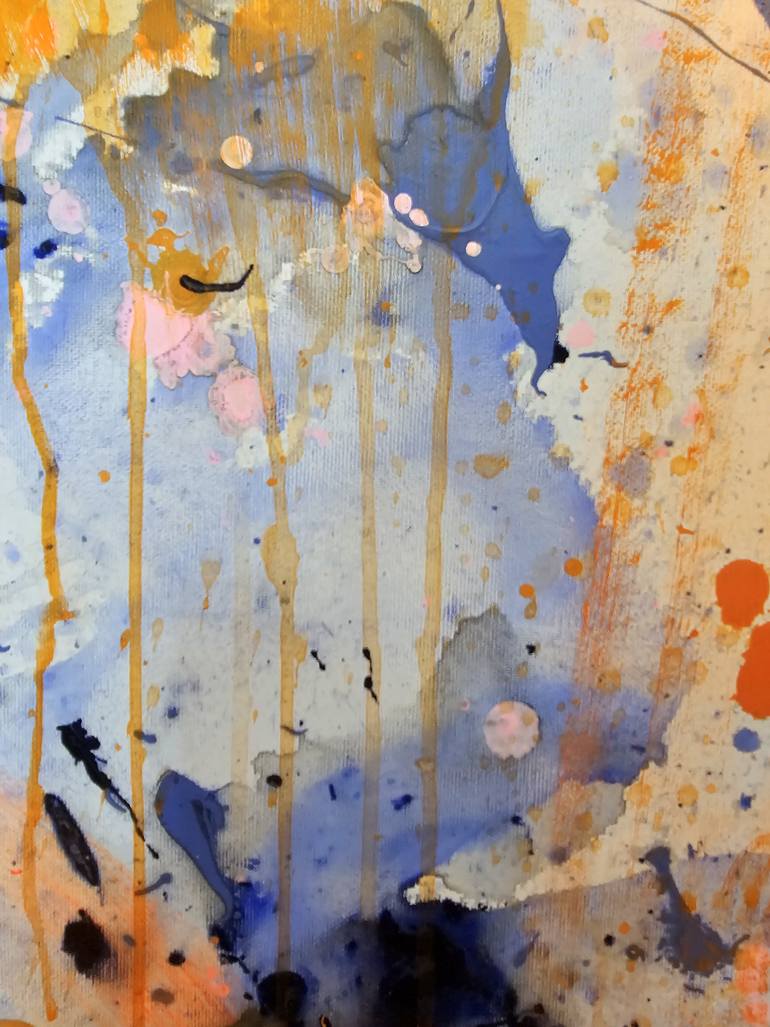 Original Abstract Expressionism Abstract Painting by Marta Zawadzka