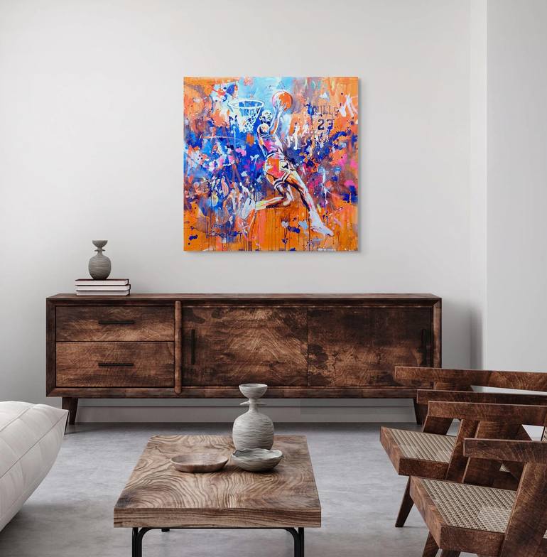 Original Abstract Sports Painting by Marta Zawadzka