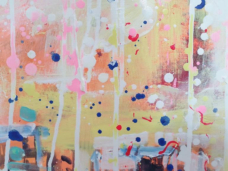 Original Abstract Cities Painting by Marta Zawadzka