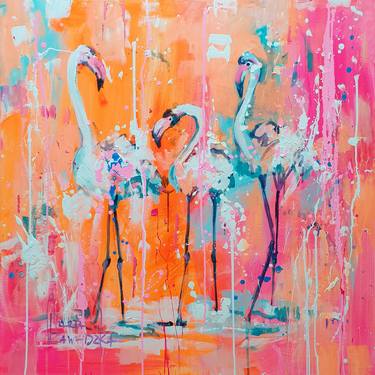 Original Abstract Animal Paintings by Marta Zawadzka