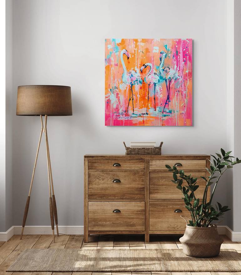 Original Abstract Animal Painting by Marta Zawadzka