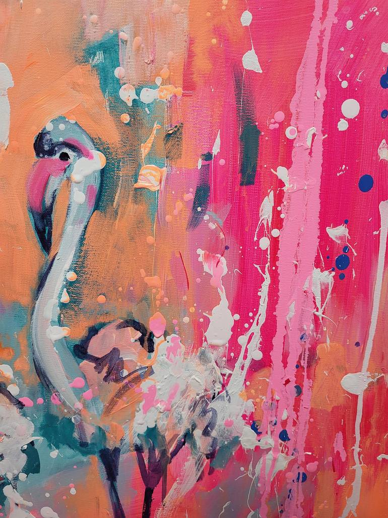 Original Abstract Animal Painting by Marta Zawadzka