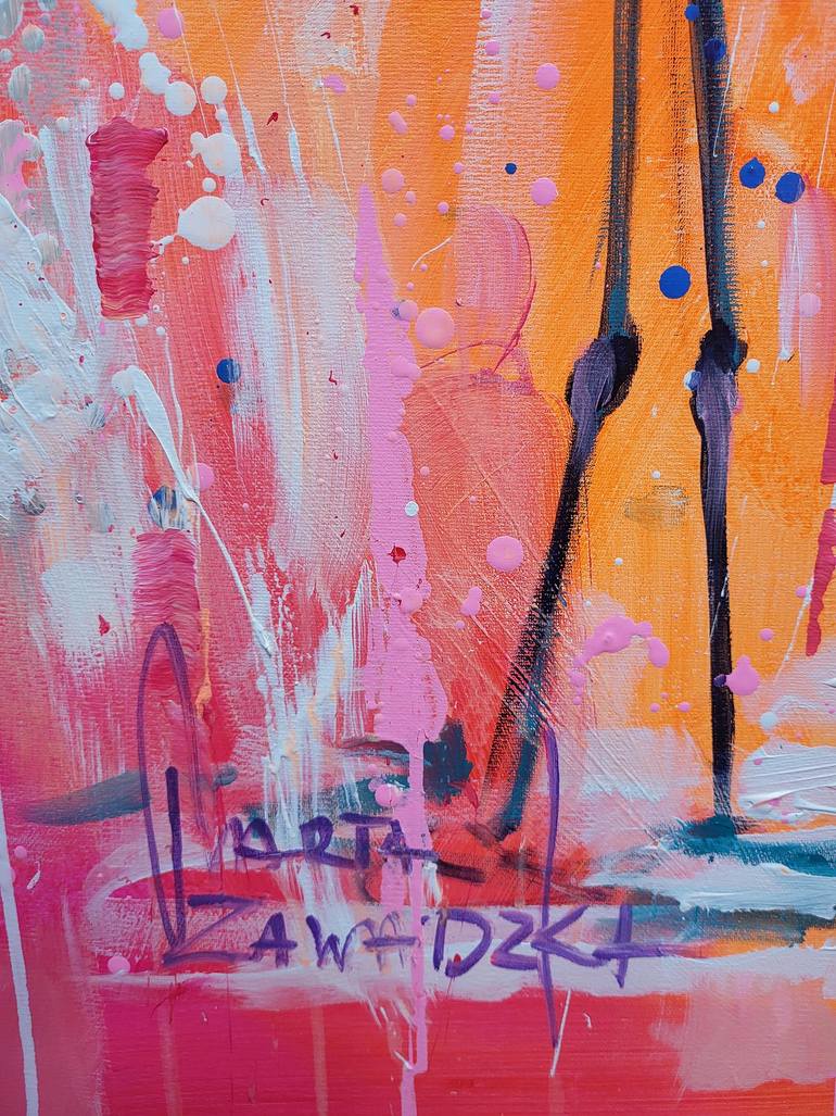 Original Abstract Animal Painting by Marta Zawadzka