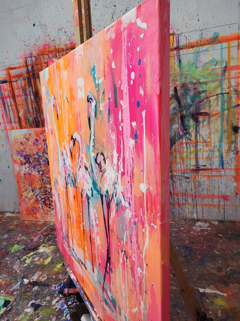 Original Abstract Animal Painting by Marta Zawadzka