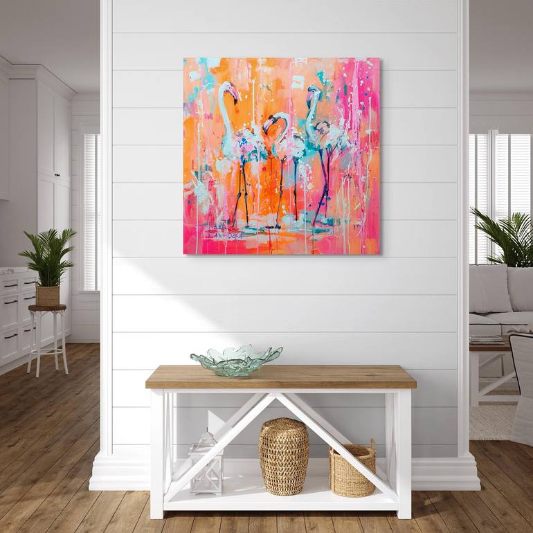 Original Abstract Animal Painting by Marta Zawadzka