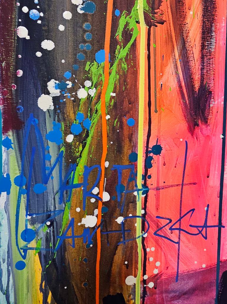Original Abstract Pop Culture/Celebrity Painting by Marta Zawadzka