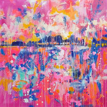 Original Abstract Expressionism Abstract Paintings by Marta Zawadzka