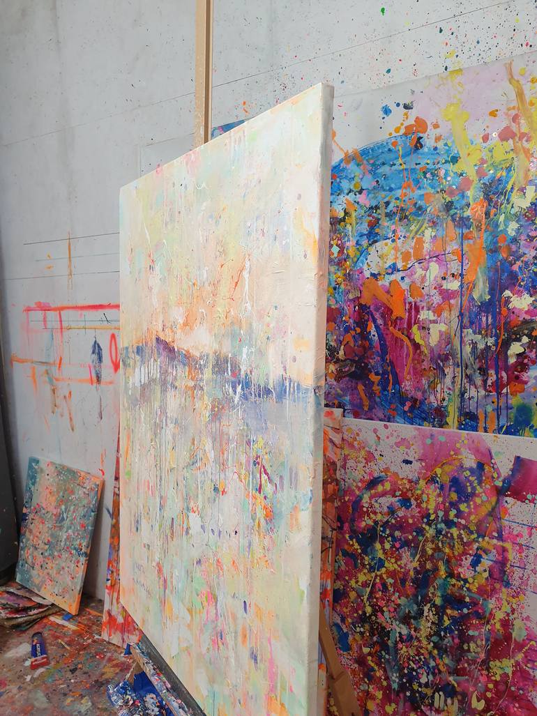 Original Abstract Landscape Painting by Marta Zawadzka