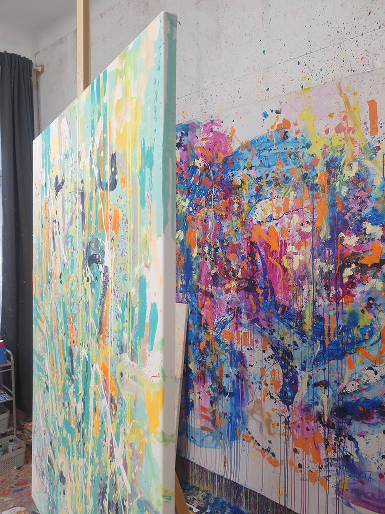 Original Abstract Landscape Painting by Marta Zawadzka