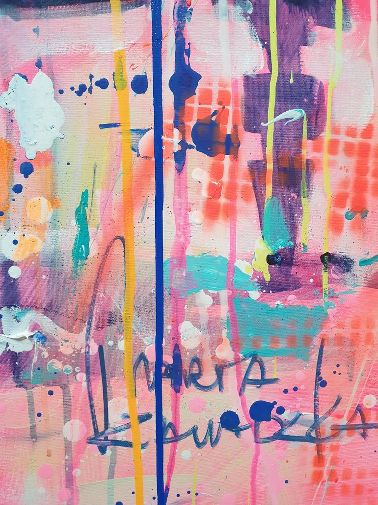 Original Abstract Cinema Painting by Marta Zawadzka