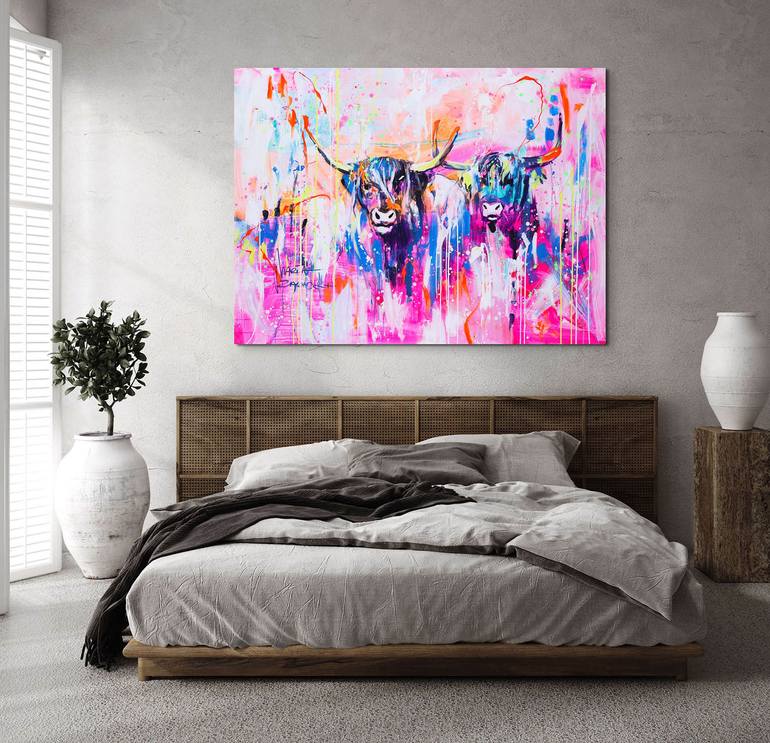Original Abstract Animal Painting by Marta Zawadzka