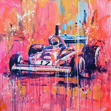 Original Abstract Car Paintings by Marta Zawadzka