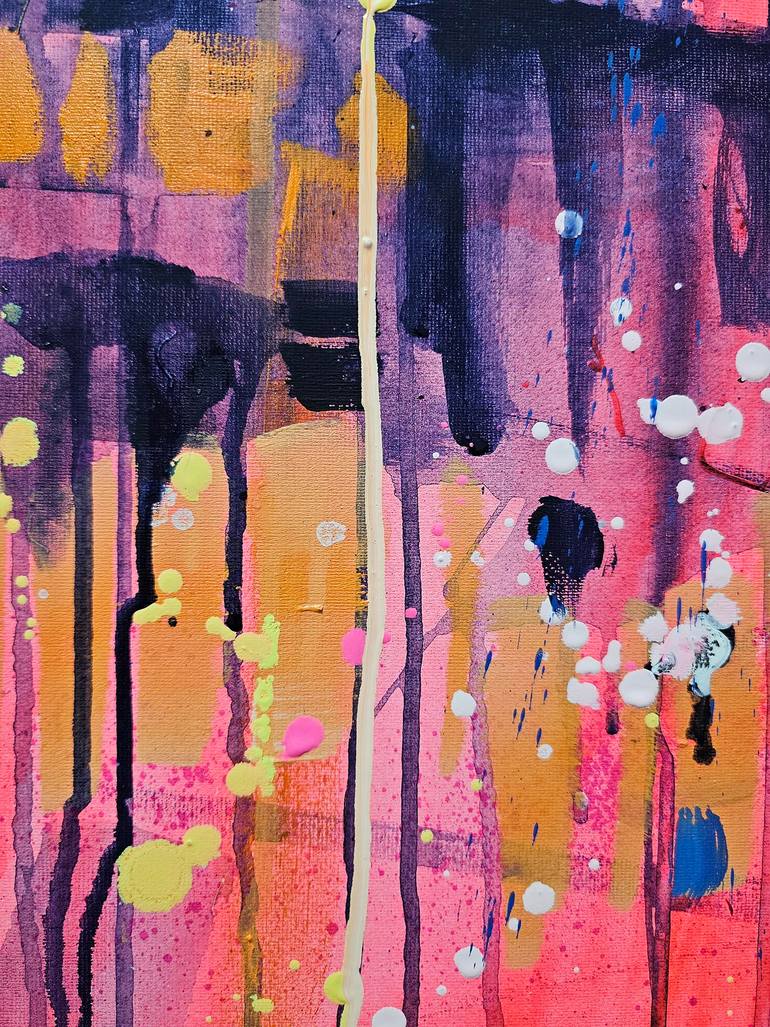 Original Abstract Car Painting by Marta Zawadzka