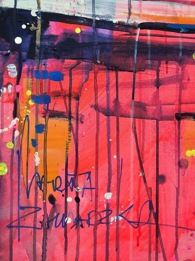 Original Abstract Car Painting by Marta Zawadzka