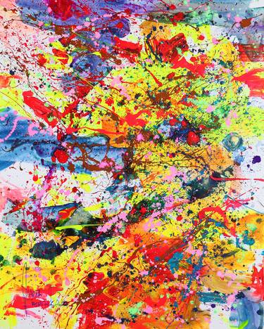 Original Abstract Expressionism Abstract Painting by Marta Zawadzka