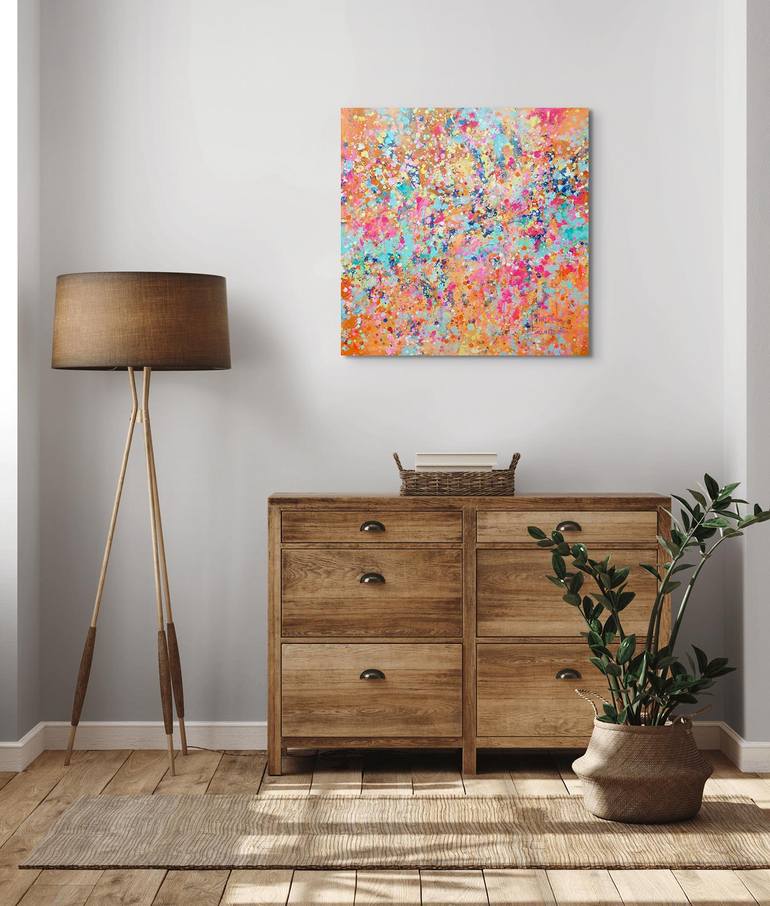 Original Abstract Expressionism Abstract Painting by Marta Zawadzka