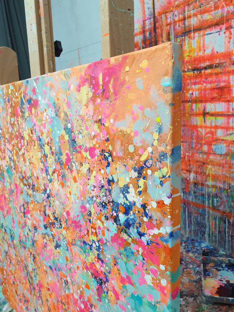 Original Abstract Expressionism Abstract Painting by Marta Zawadzka