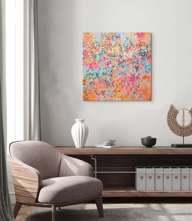 Original Abstract Expressionism Abstract Painting by Marta Zawadzka