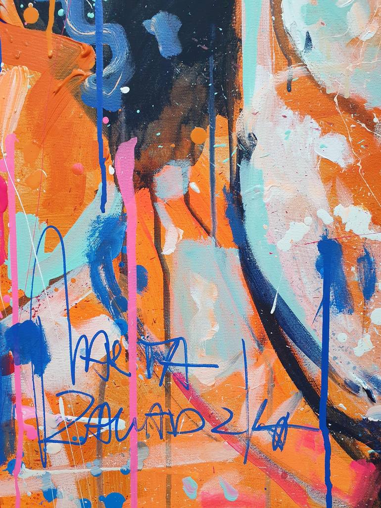 Original Abstract Sports Painting by Marta Zawadzka