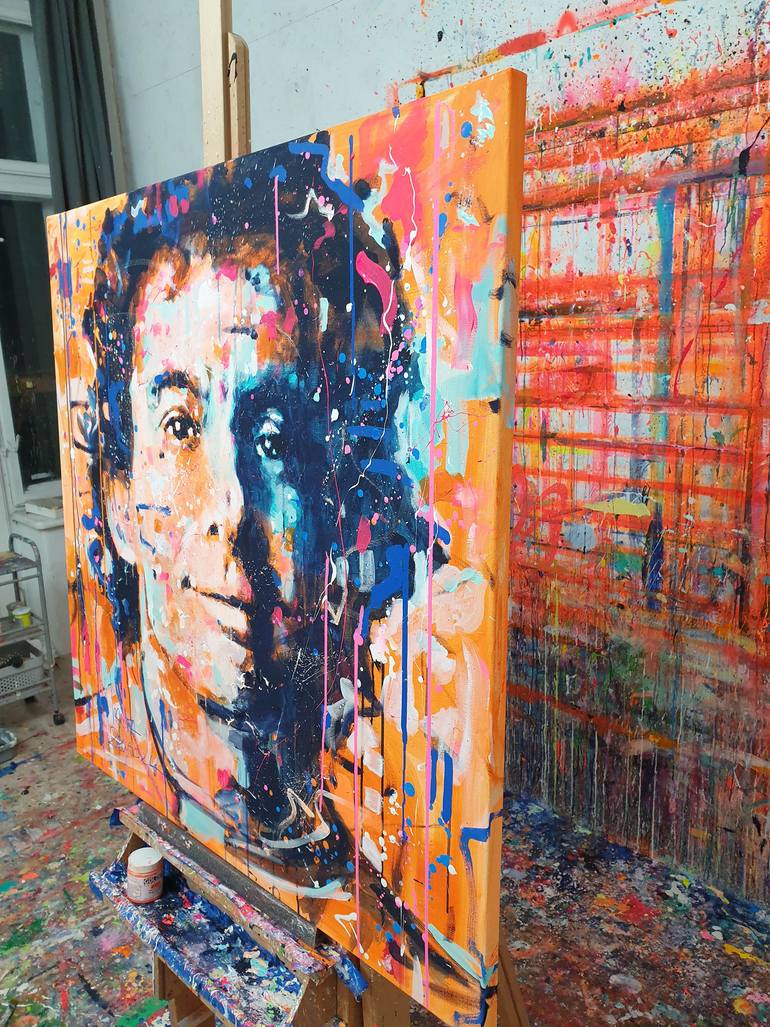 Original Abstract Sports Painting by Marta Zawadzka