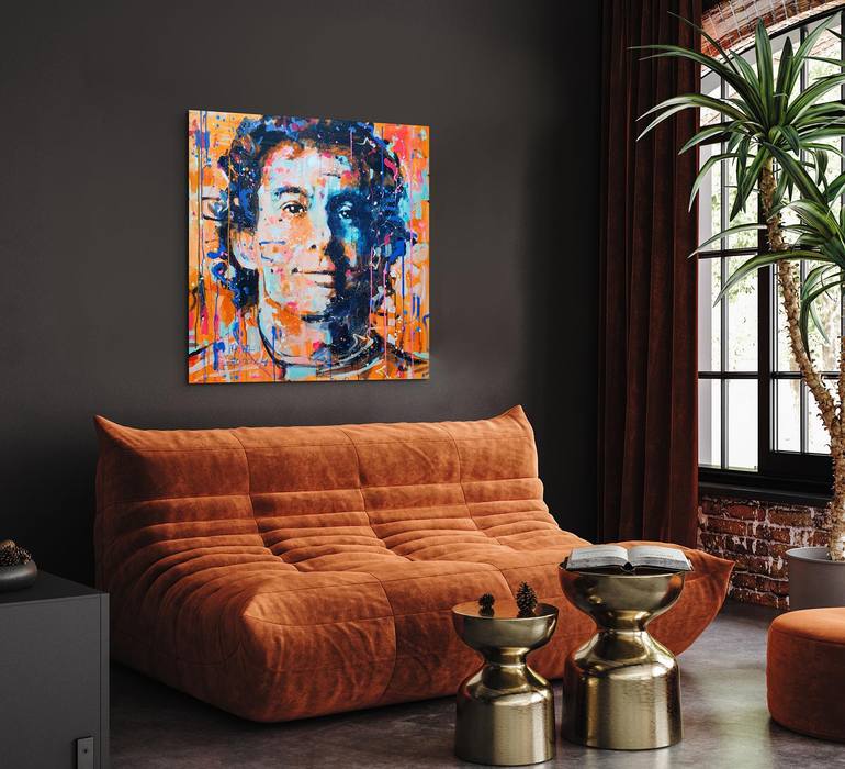 Original Abstract Sports Painting by Marta Zawadzka