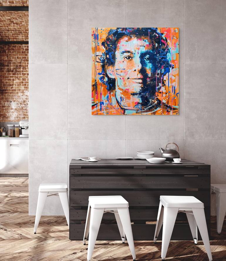Original Abstract Sports Painting by Marta Zawadzka