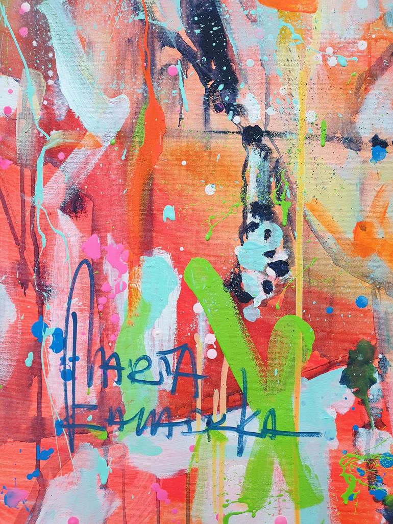 Original Abstract Pop Culture/Celebrity Painting by Marta Zawadzka