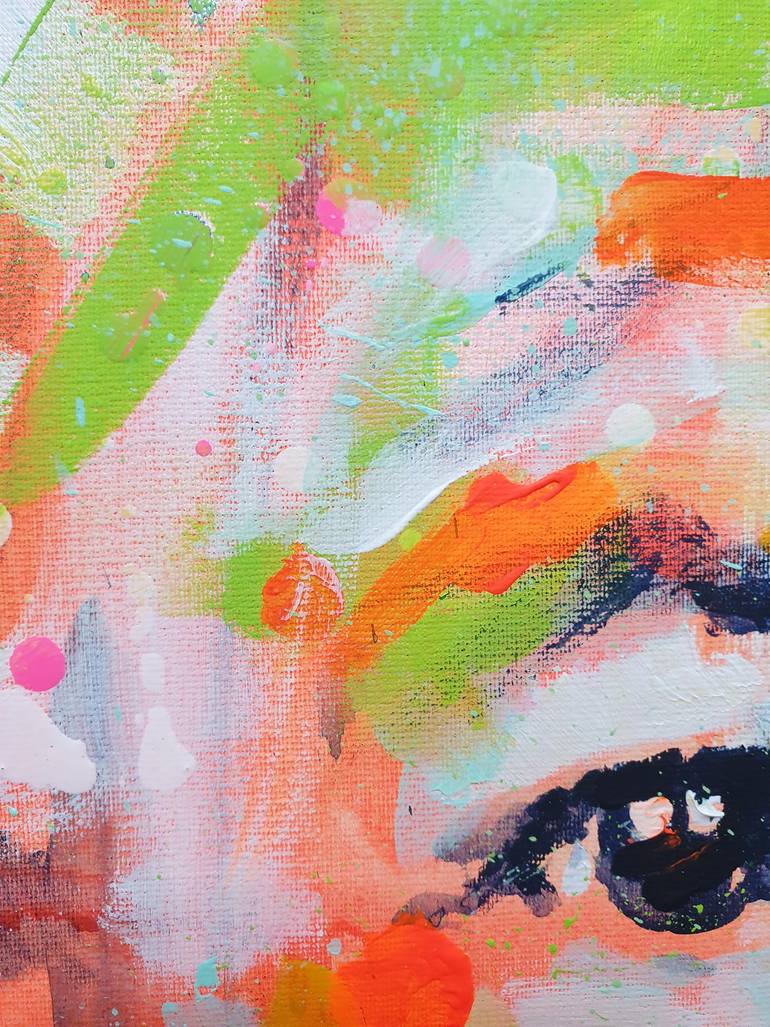 Original Abstract Pop Culture/Celebrity Painting by Marta Zawadzka