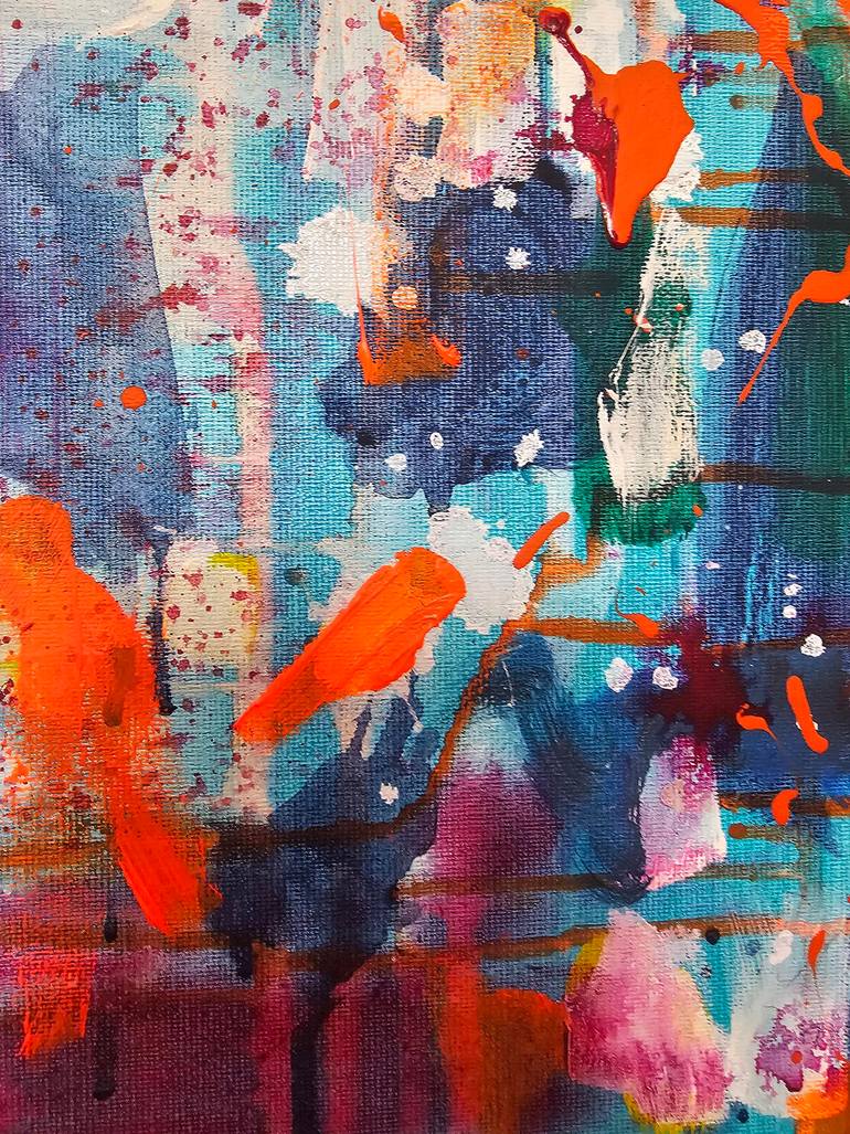 Original Abstract Car Painting by Marta Zawadzka