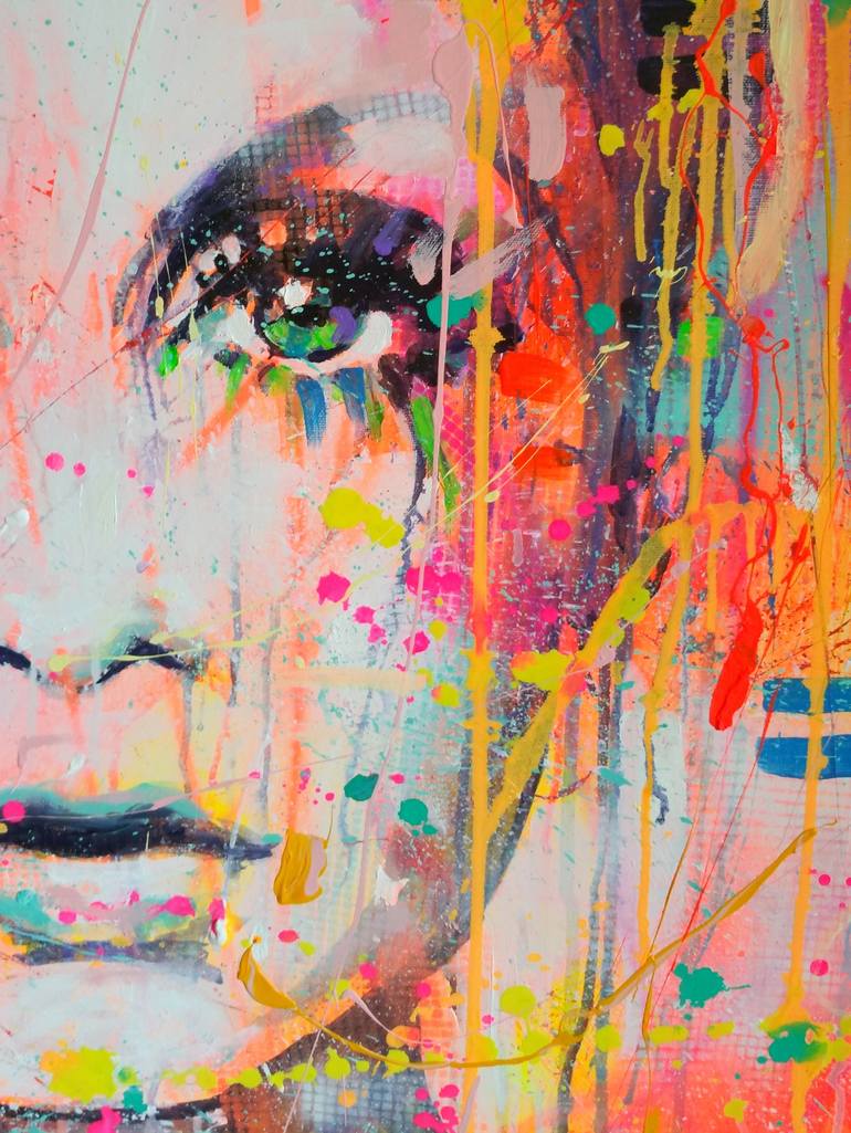 Original Pop Art Pop Culture/Celebrity Painting by Marta Zawadzka