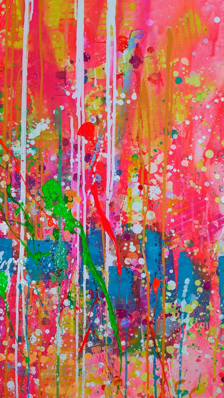 Original Impressionism Abstract Painting by Marta Zawadzka