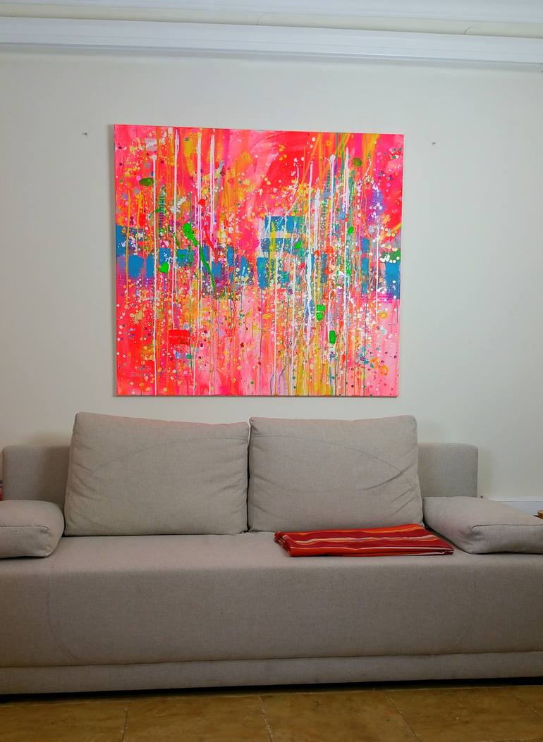 Original Impressionism Abstract Painting by Marta Zawadzka