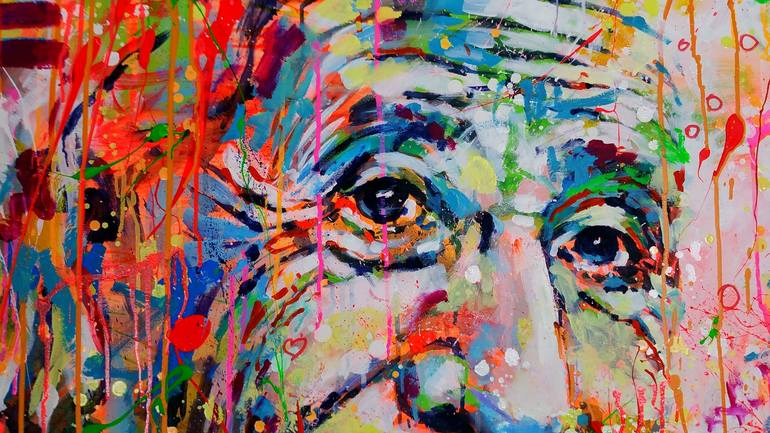 Original Fine Art Pop Culture/Celebrity Painting by Marta Zawadzka