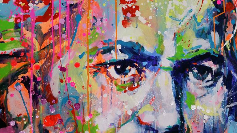 Original Fine Art Portrait Painting by Marta Zawadzka