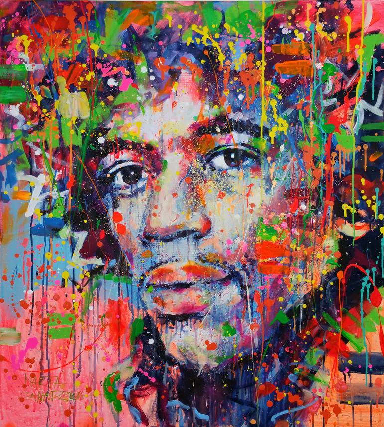 Jimi Painting by Marta Zawadzka | Saatchi Art