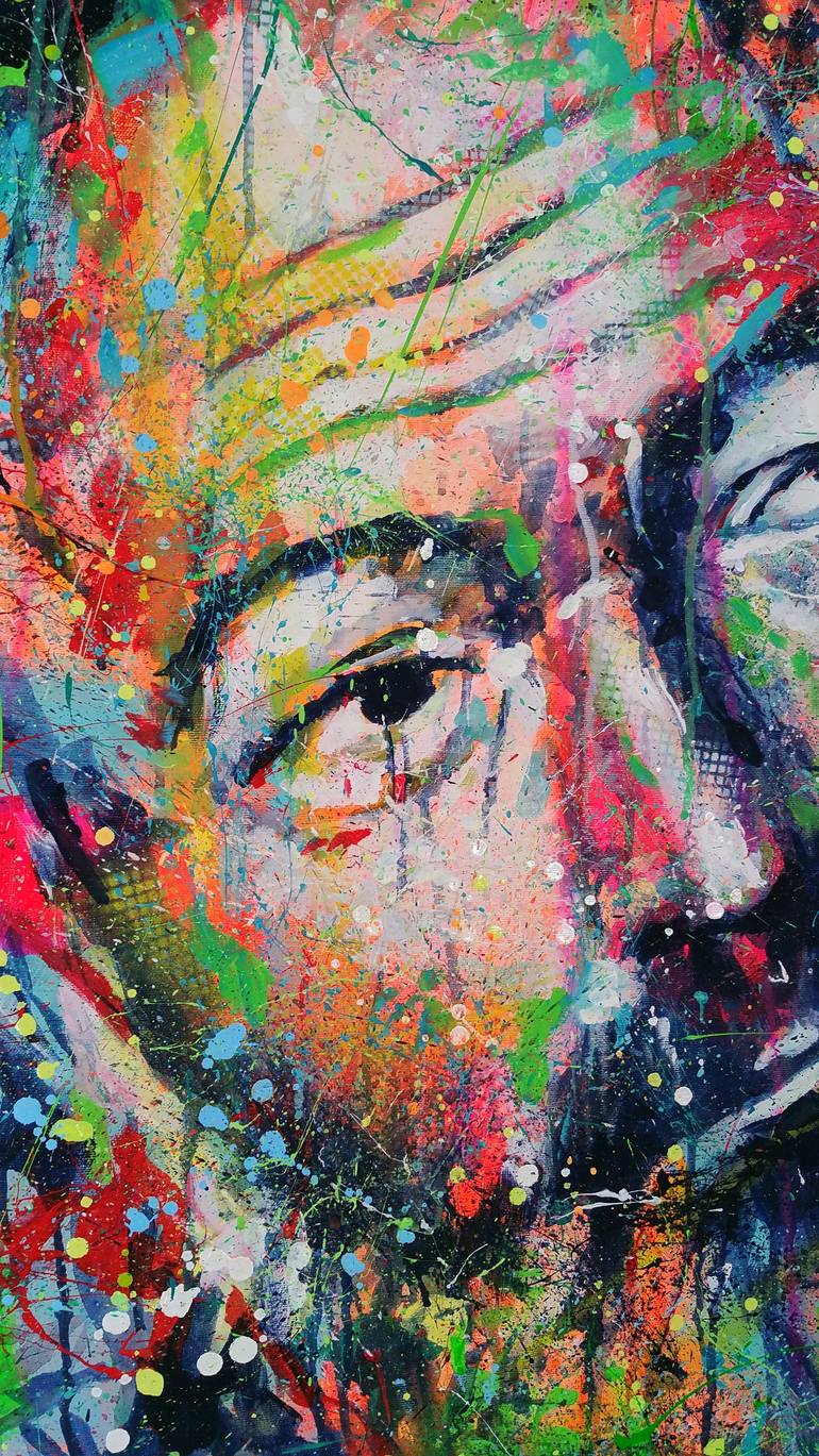 Original Impressionism Pop Culture/Celebrity Painting by Marta Zawadzka
