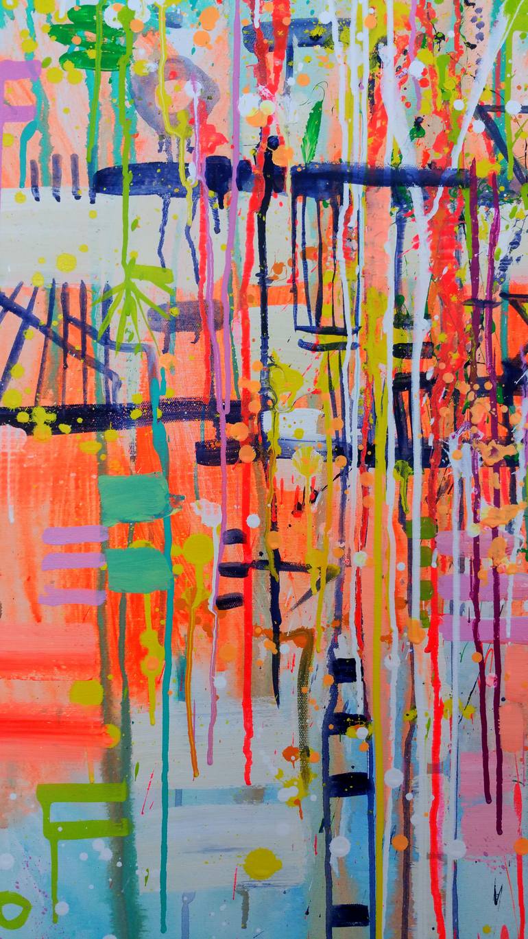Original Modernism Abstract Painting by Marta Zawadzka