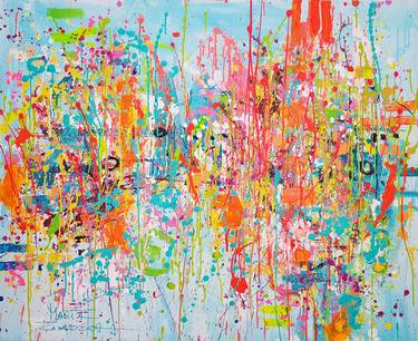 Original Street Art Abstract Paintings by Marta Zawadzka